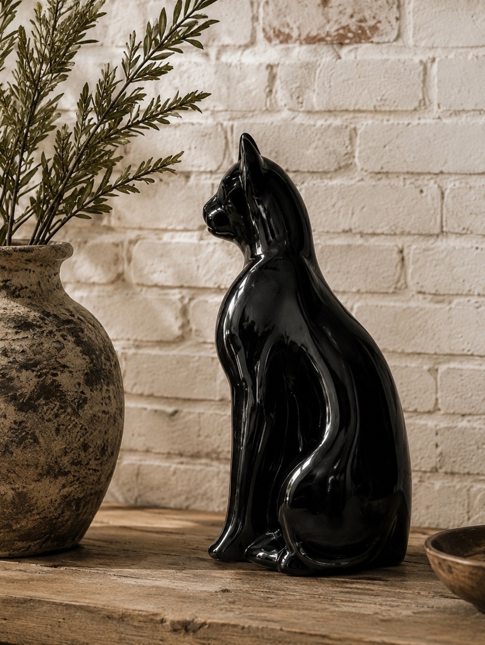 Vintage Silvestri Opaque Black Cat-Heavy